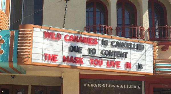 Huh? WILD CANARIES Screening in Idaho Cancelled due to "Inappropriate Content" 1 CDDlJLAVEAAz30B
